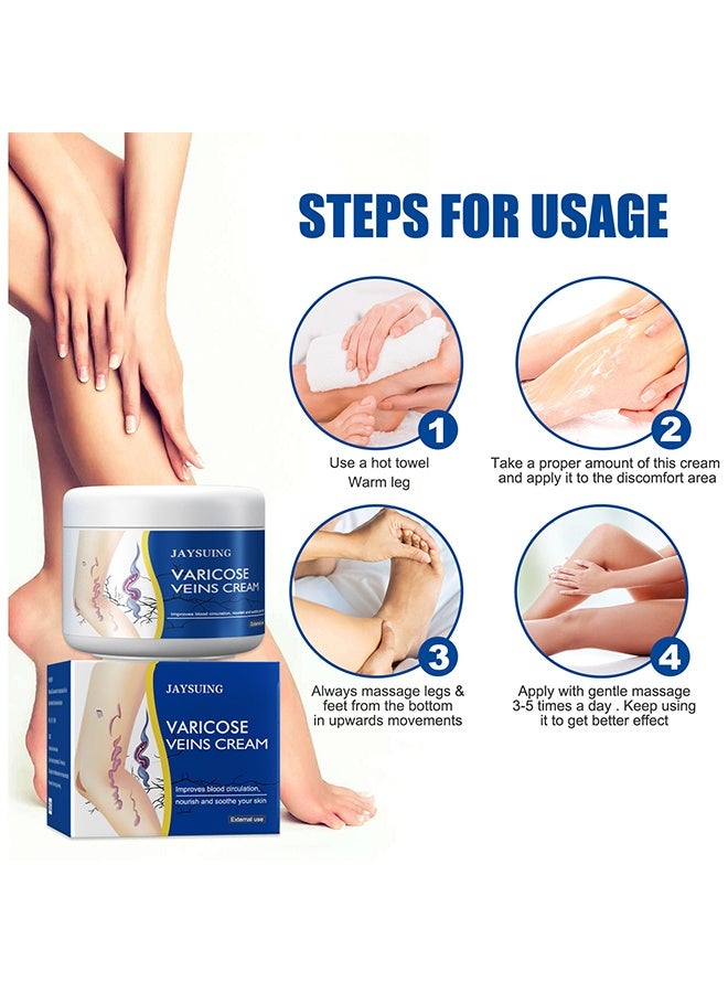 جايسوينغ كريم الدوالي - يحسن الدورة الدموية، يقلل من الأوردة العنكبوتية والثقل، 50 جرام - Image 3